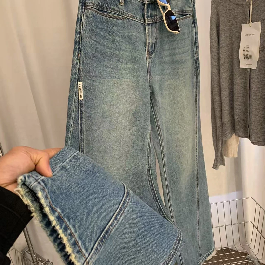 原牛【出口公司单】 春款百搭通勤显瘦直筒牛仔裤女KZ5052 c104