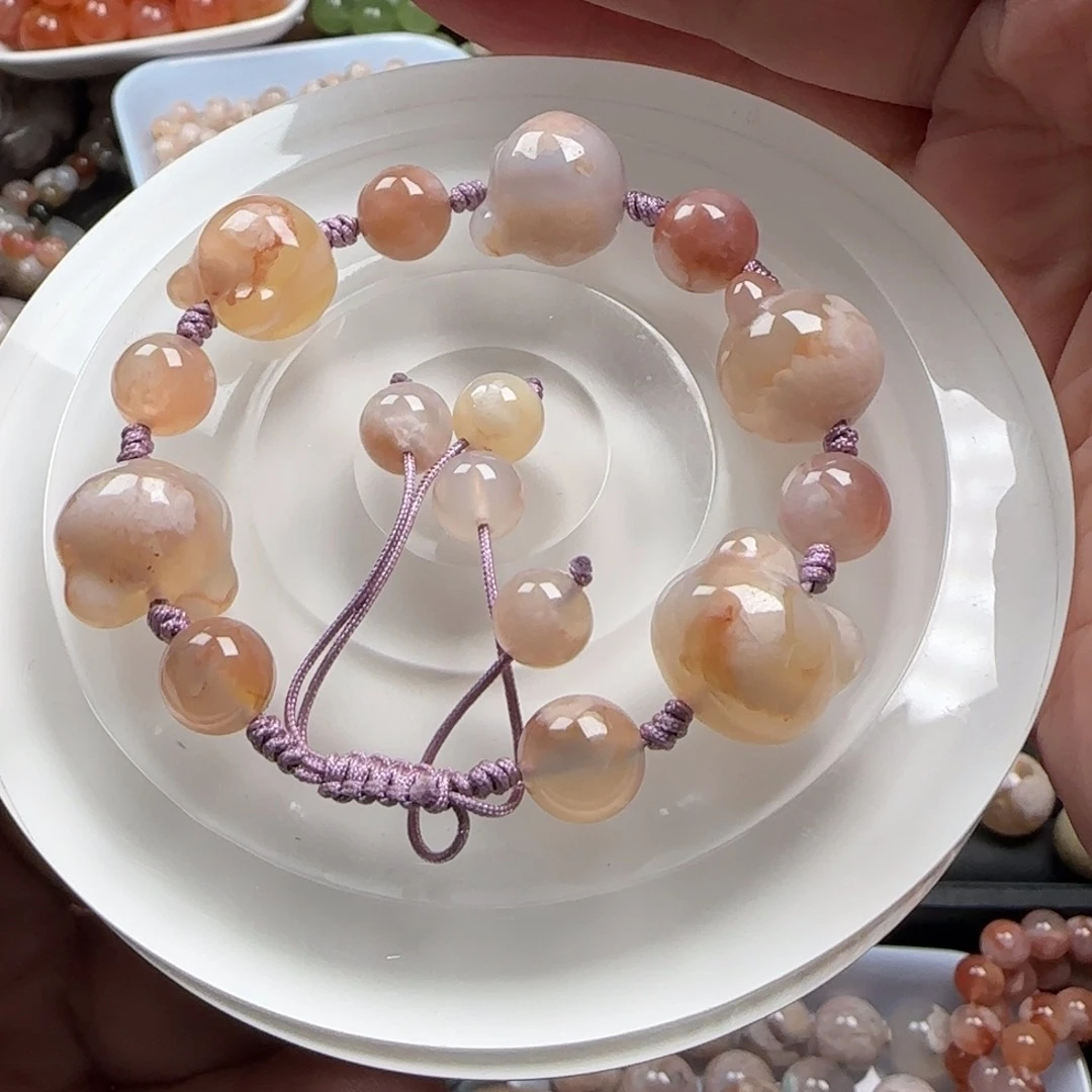 未镶嵌玛瑙/玉髓珠宝半成品