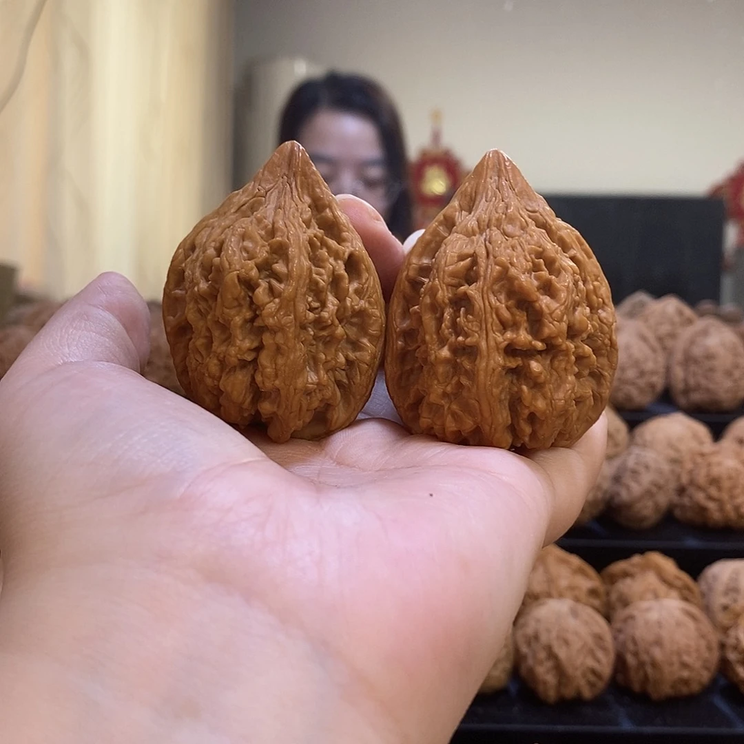 把件文玩核桃41大沽石有黄