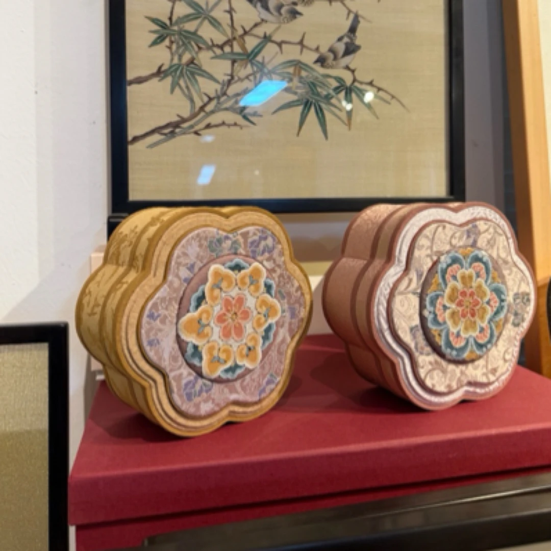 雅宜山居 缂丝珠宝首饰香盒 古法手工制作