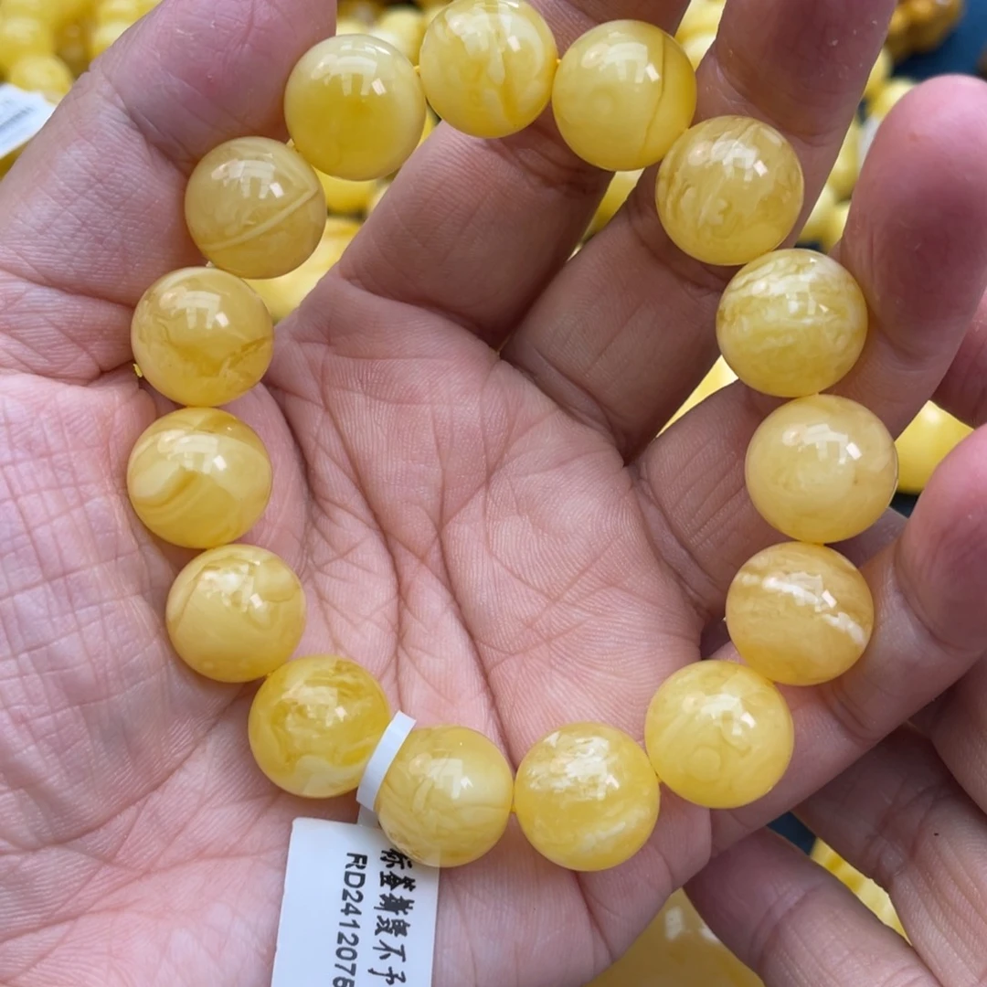 琥珀裸石未镶嵌琥珀蜜蜡13m m