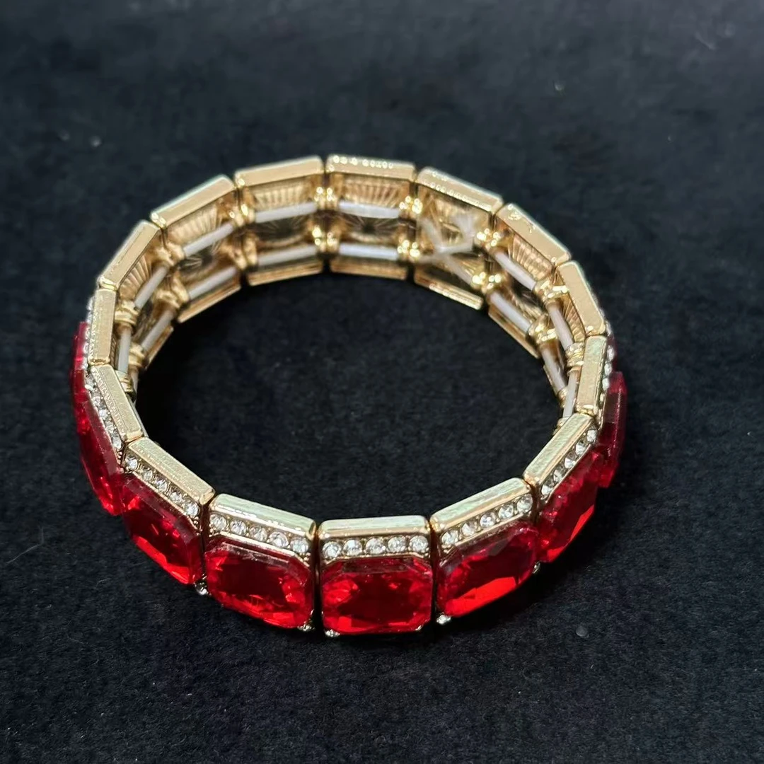 菲菲高定-馆藏轻奢红宝手链SL0056