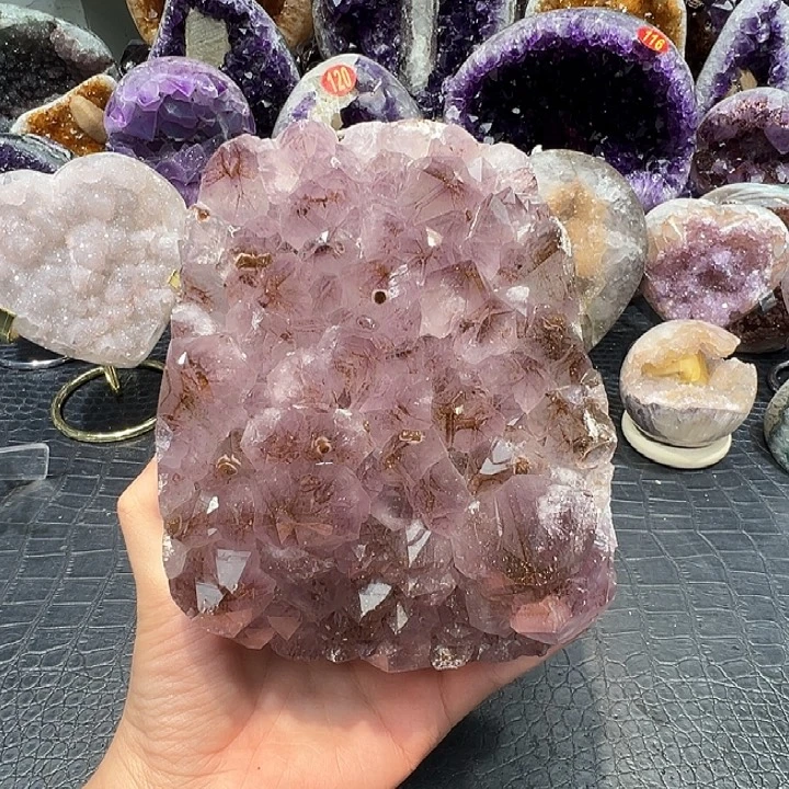 未镶嵌紫晶珠宝半成品