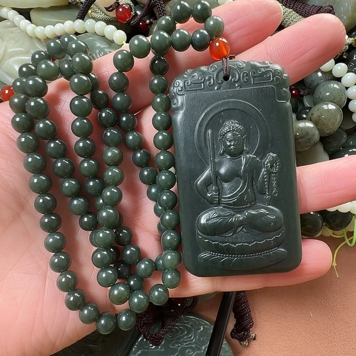 和田玉未镶嵌颈饰