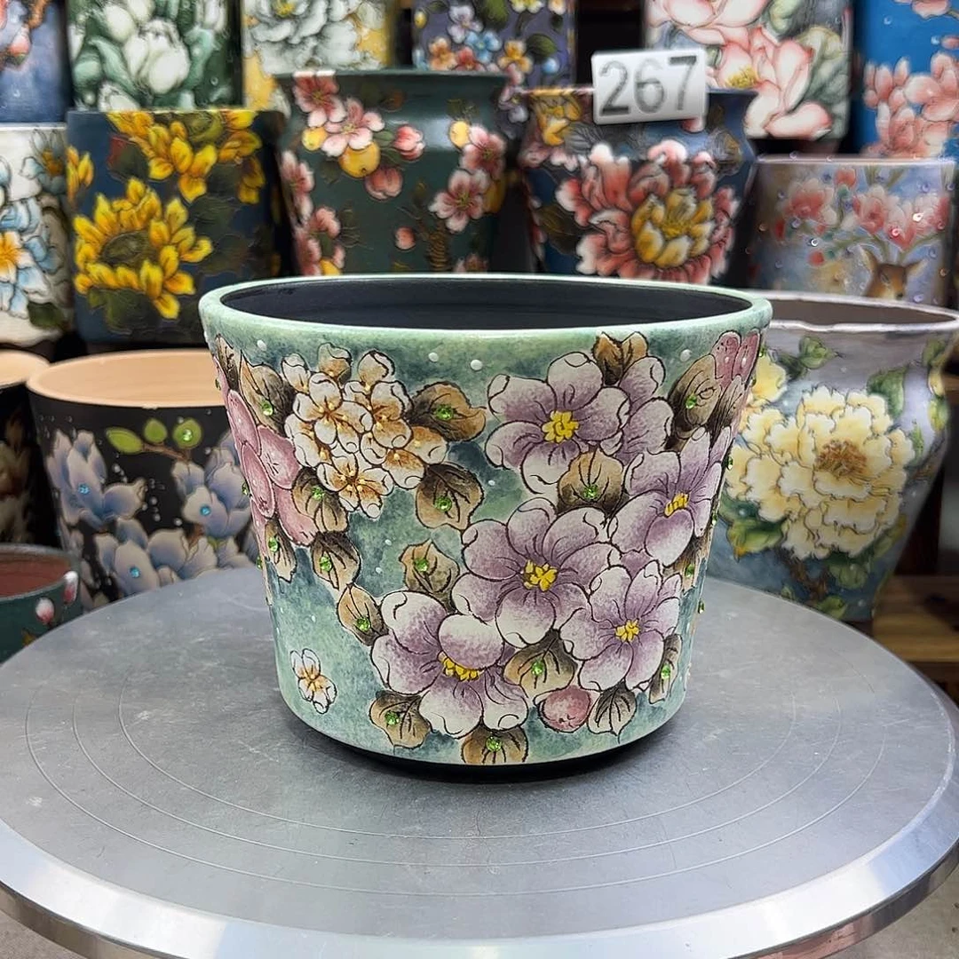 景德镇陶瓷花盆景德镇陶瓷花盆