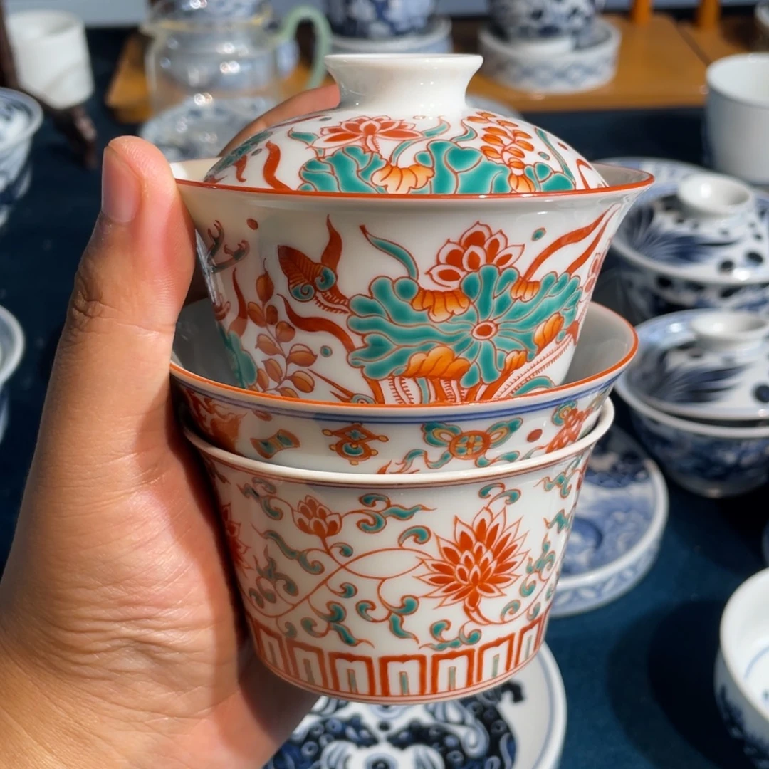 E***柏景德镇手工手绘茶器