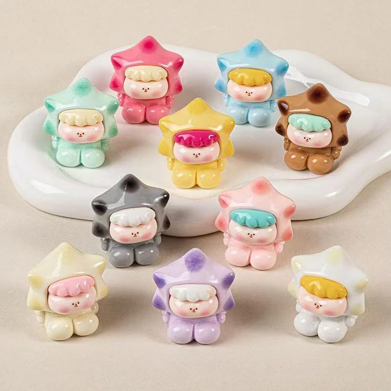 【渐变许愿星】【直播装】【对对碰】实色渐变五角星可爱萌萌哒DIY摆件