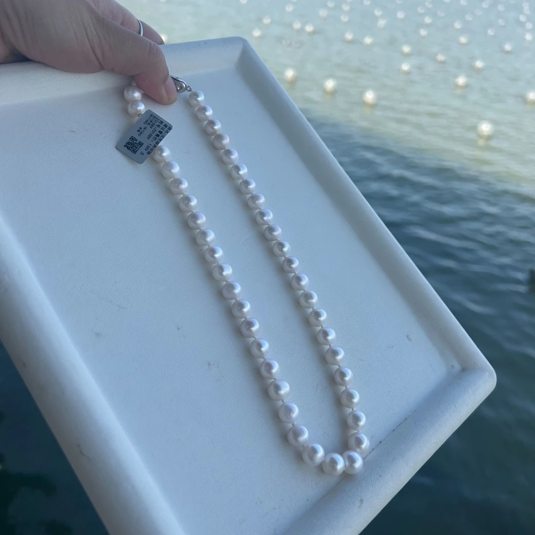 【板娘自留】“无核巨无霸” 天然时尚百搭极光8.3-10mm珍珠项链