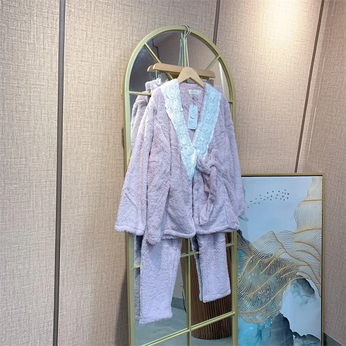 P071粉色孕妇衣两件套