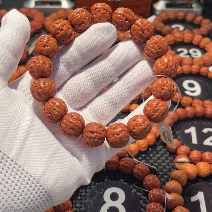 手串文玩核桃前**锦核桃手串1.7尺寸全品