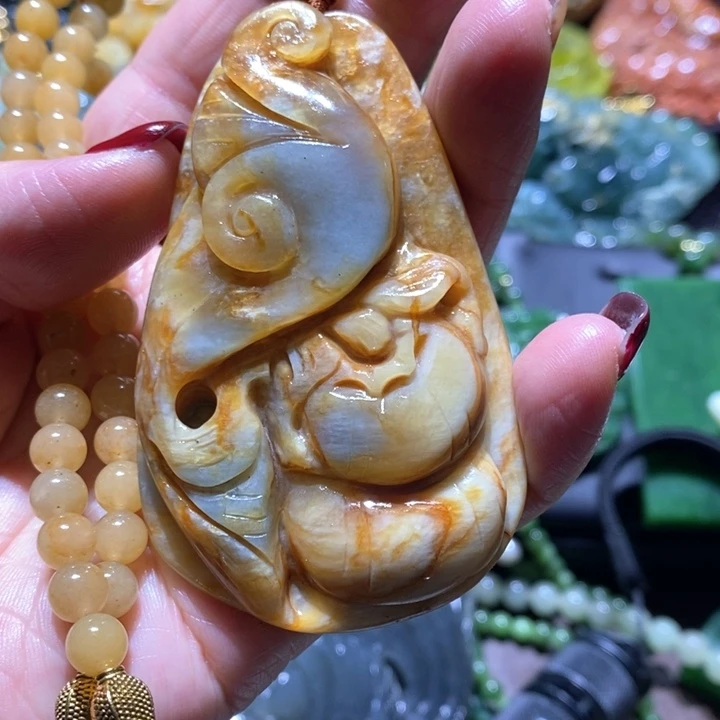 岫玉毛衣链未镶嵌