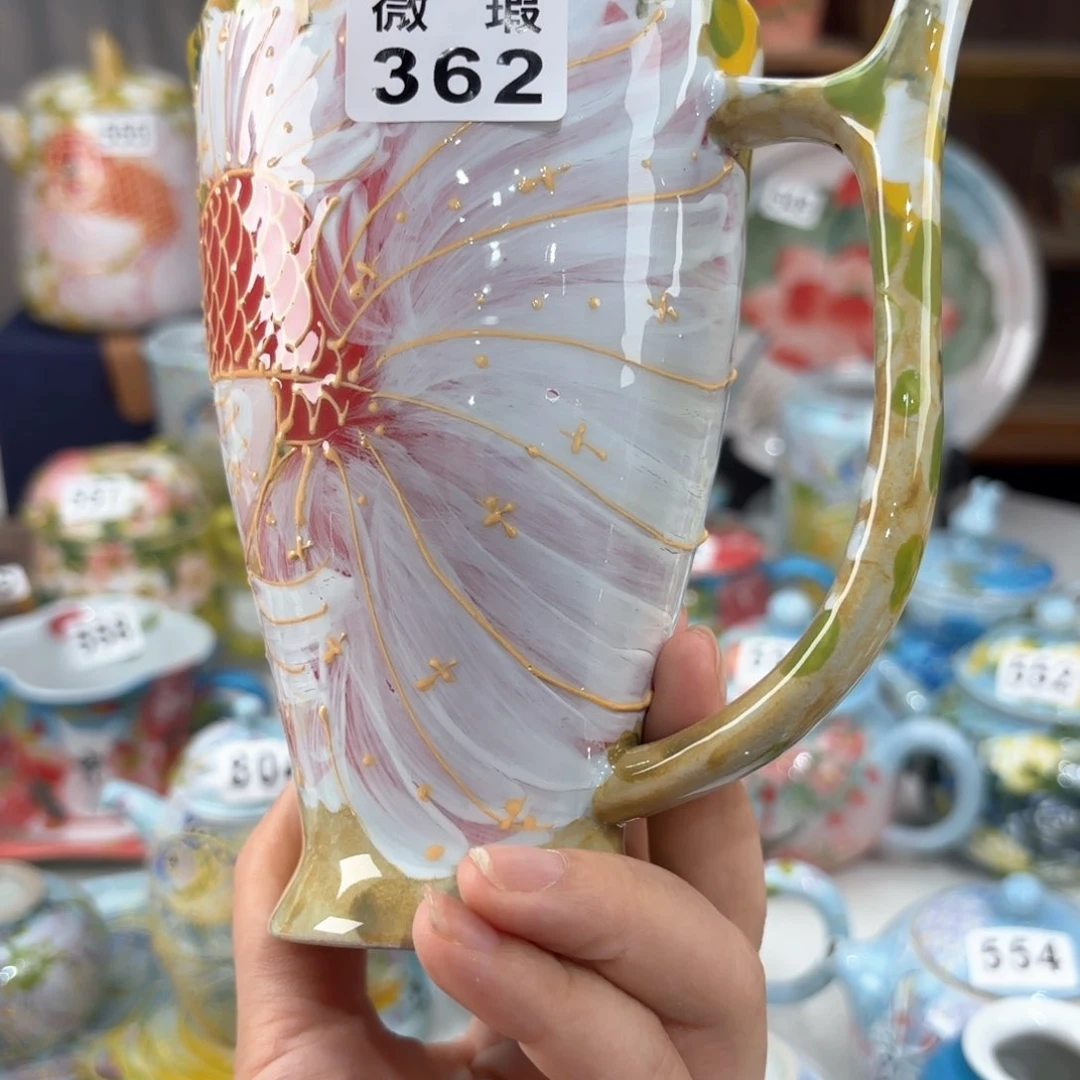 景德镇手绘高温釉下彩陶瓷茶具