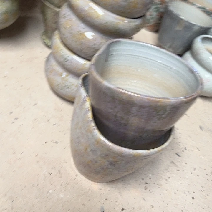 小***粉瓷片口15高14 景德镇陶瓷