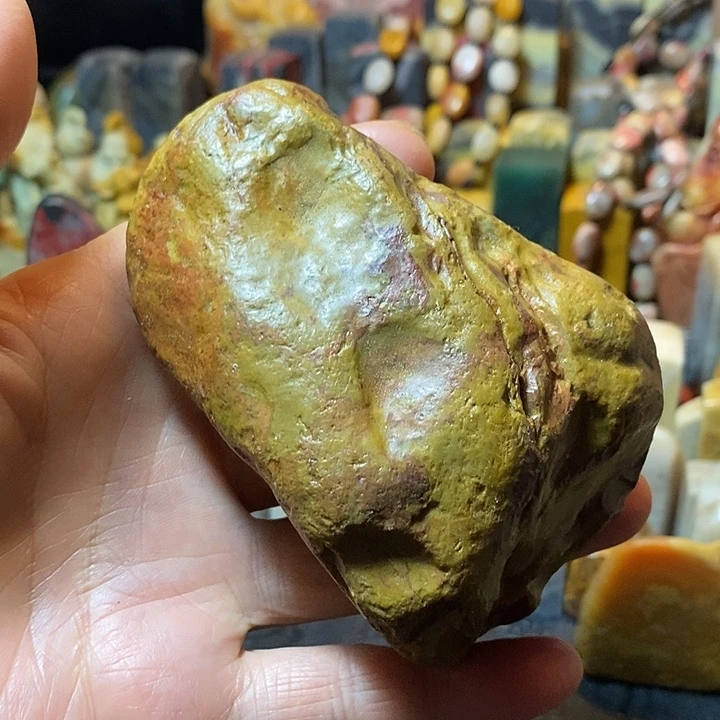 昌化鸡血石田黄石