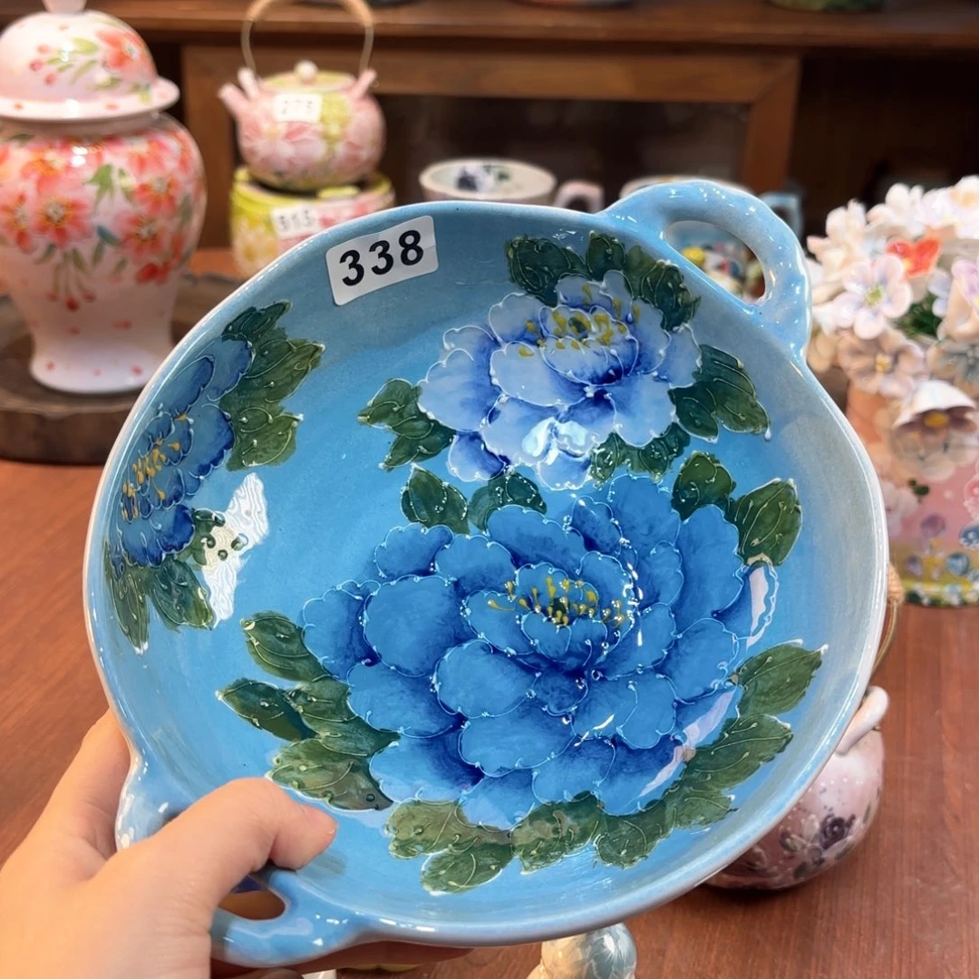 景德镇手绘高温釉下彩陶瓷茶具