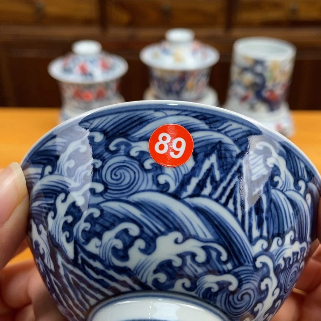 手绘现代茶具非古董