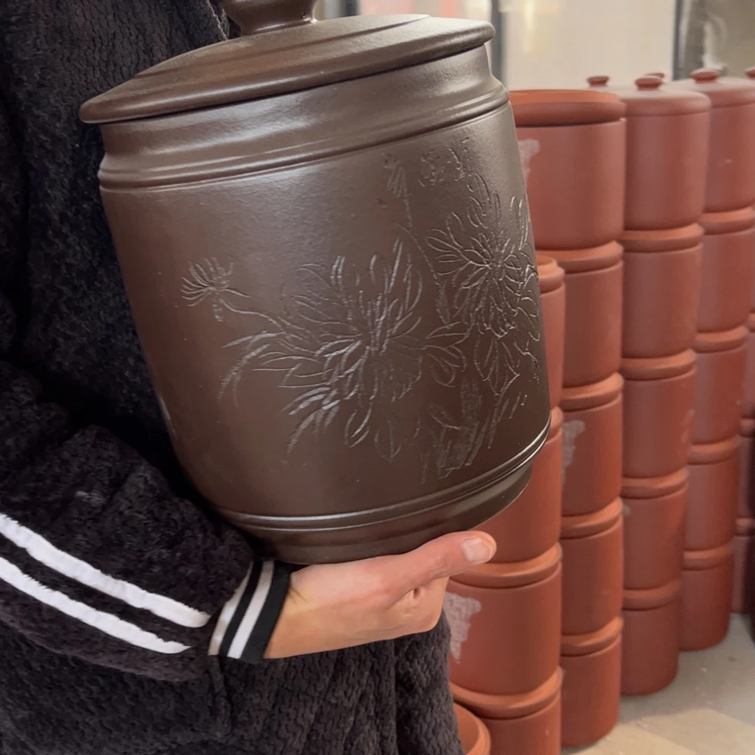 紫砂茶叶罐10 饼茶叶罐