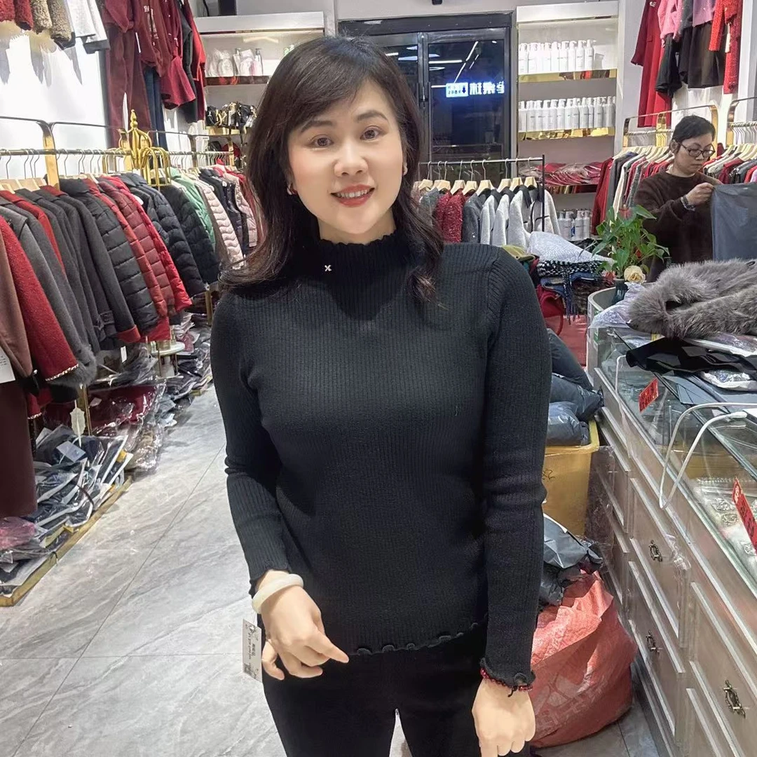 34-8736加绒毛衣打底衫百搭