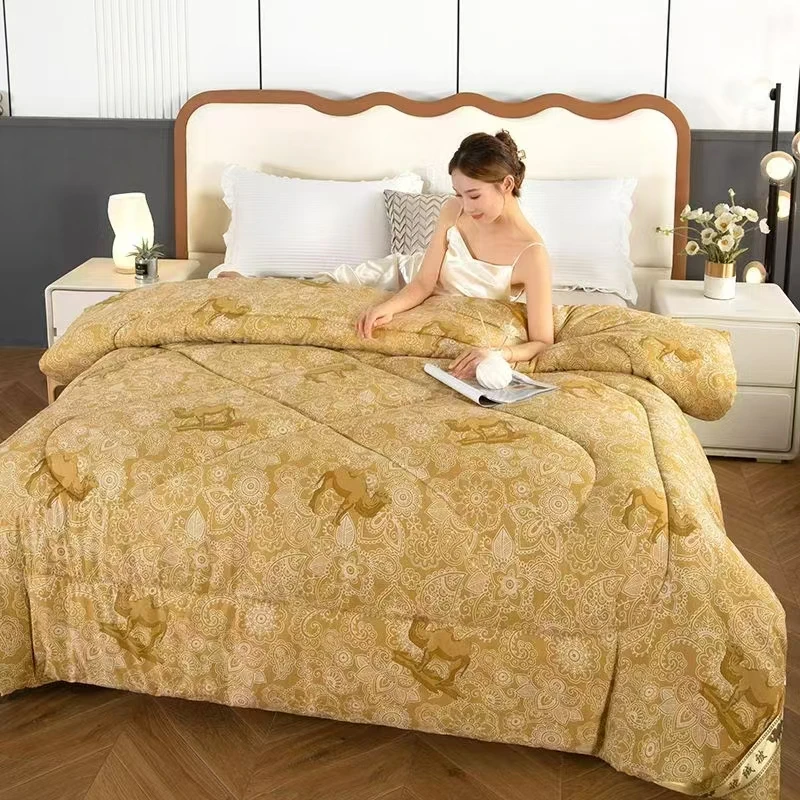 2025爆款亲肤柔软定制大尺寸骆驼被200x230cm