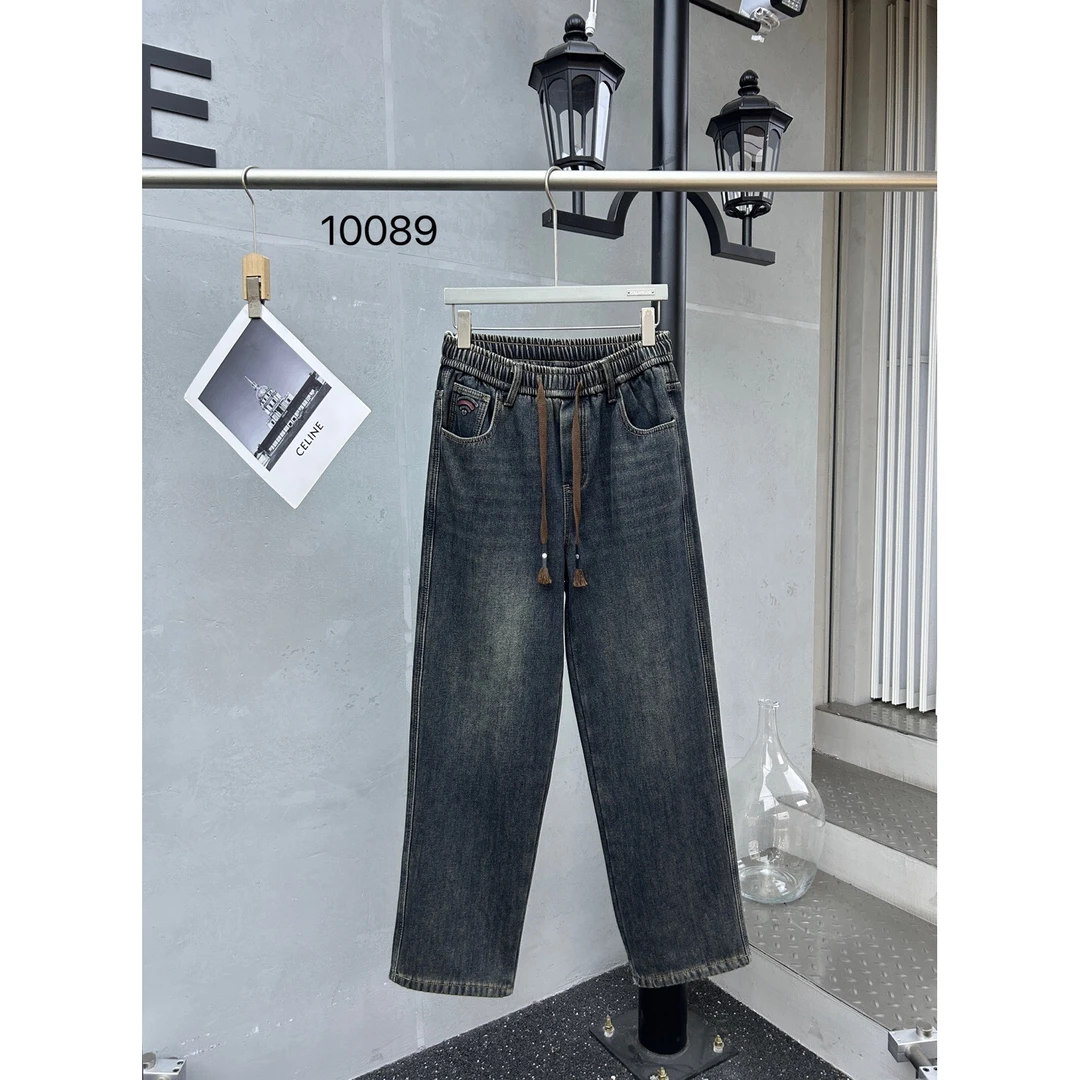 【加绒牛仔】-YLK-10089-广州UUS-潮牌私服休闲裤男女同款--