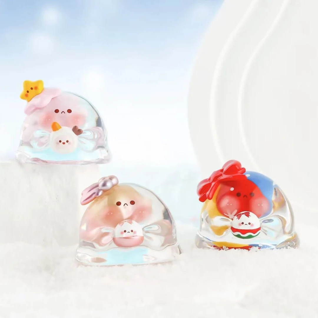 水波蛋冬日礼物 迷你盲袋可爱萌粒潮玩公仔可做钥匙扣