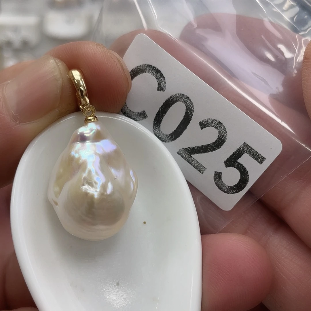 淡水珍珠颈饰银S925镶嵌