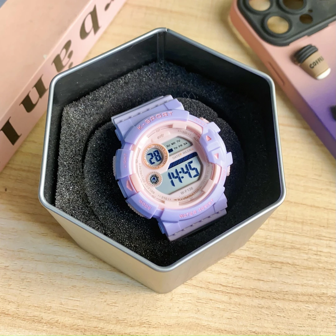 独角兽手表儿童节礼物防水夜光电子手表适合6-12岁小学生初中生表