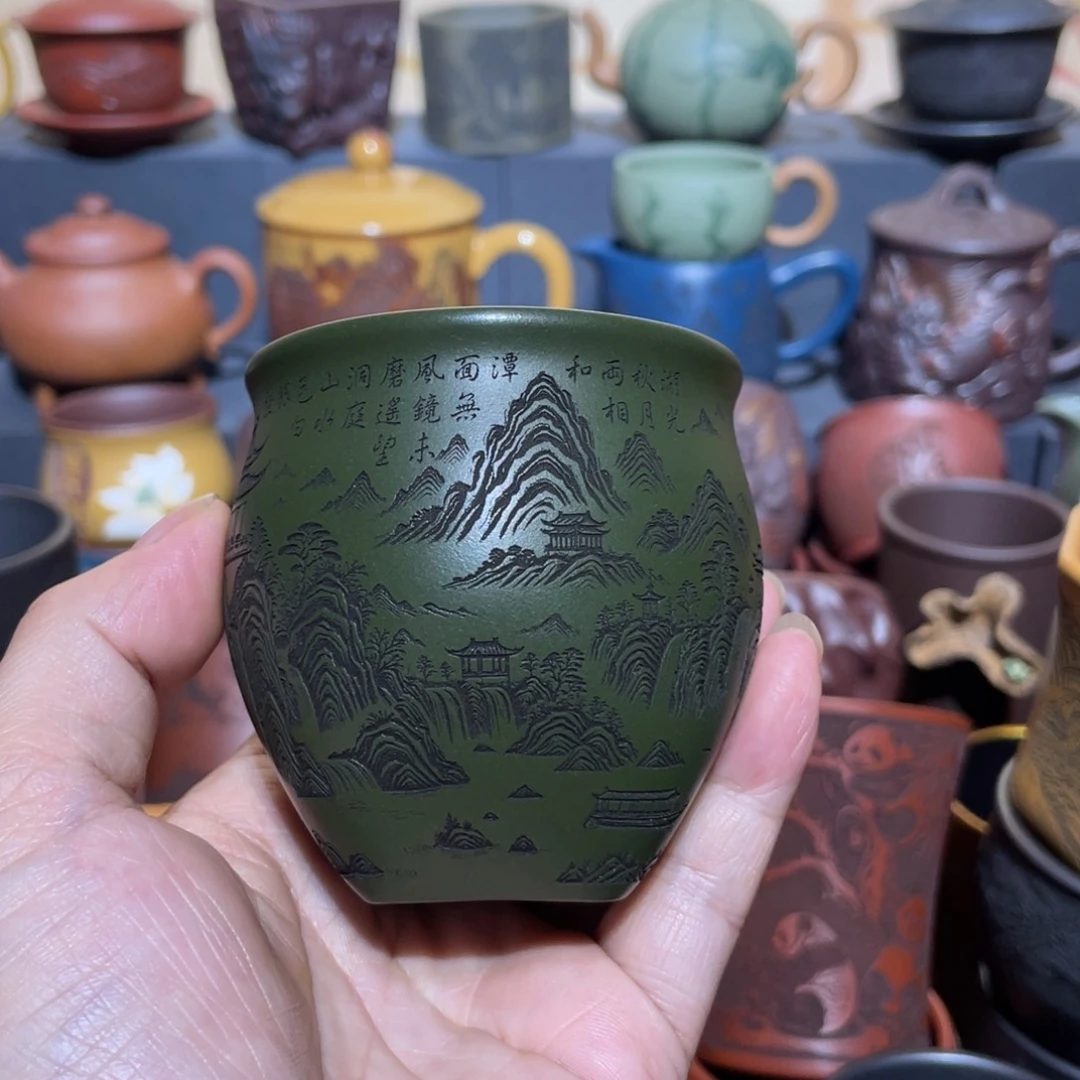 原矿紫砂手工主人杯