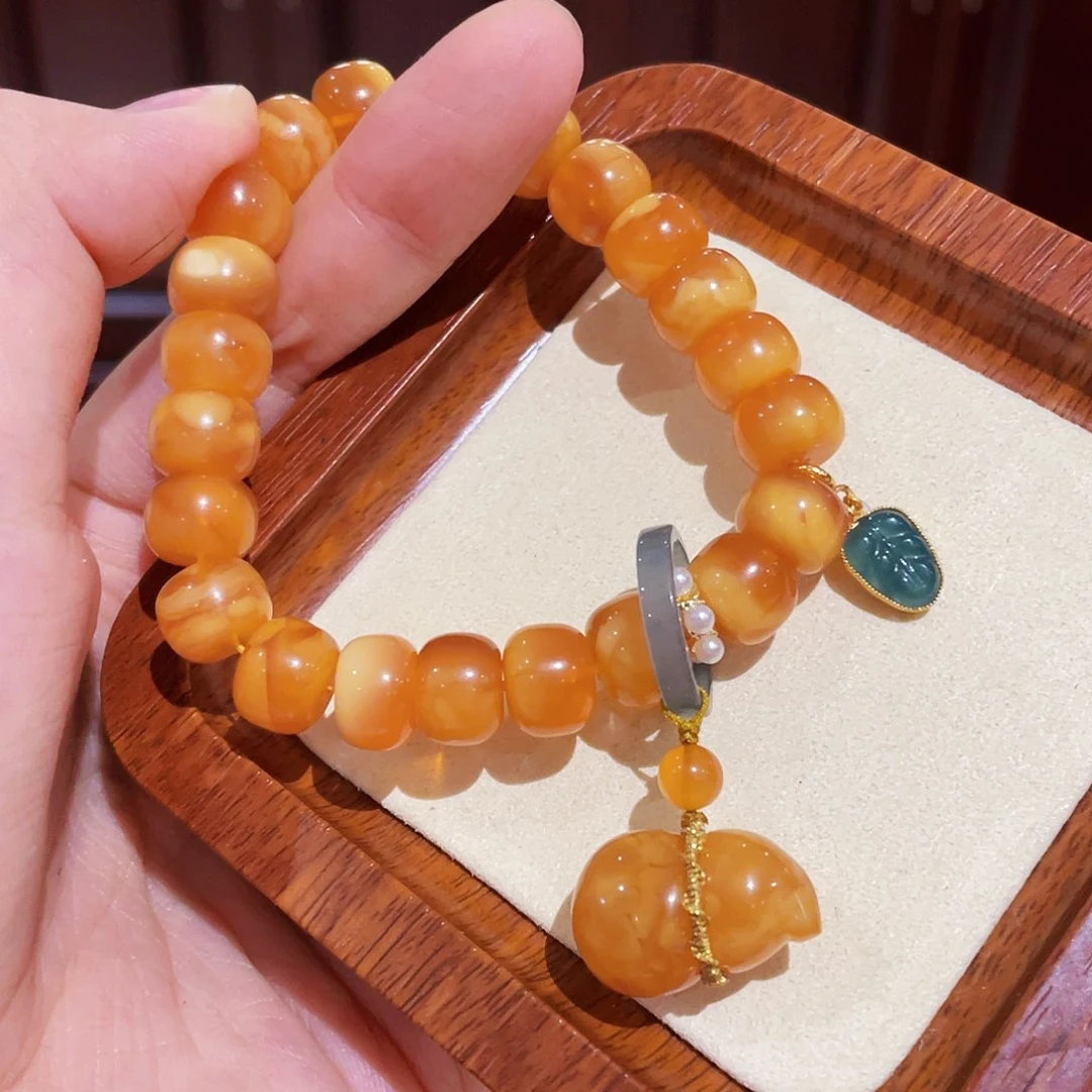 蜜蜡手链未镶嵌手串