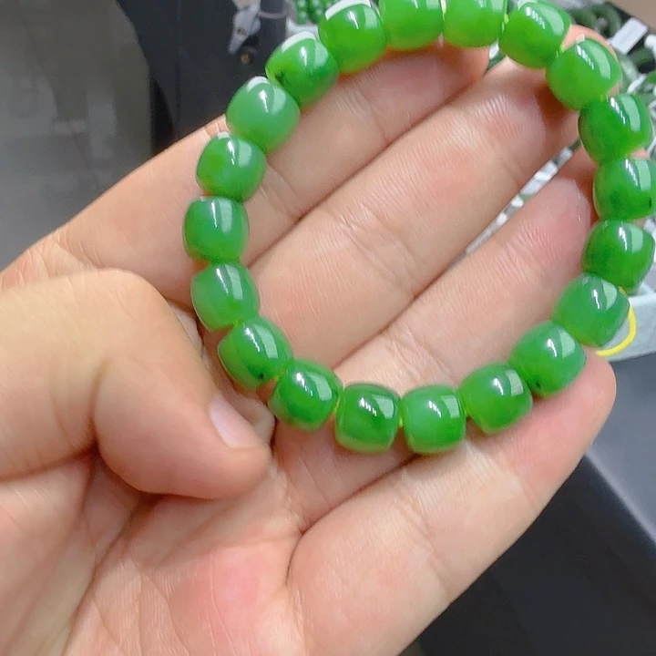 手链未镶嵌和田玉（碧玉）