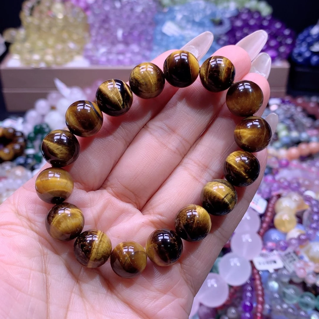 水晶手链未镶嵌黄虎眼 12咪