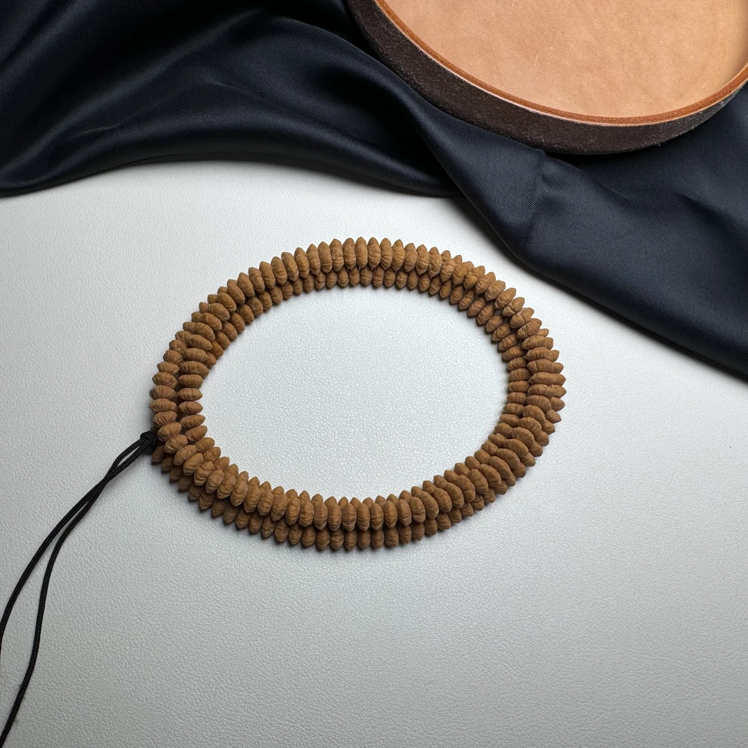 莲心出品【赤龙】红皮精品九华山金叶莲花菩提男女款216颗小众文玩