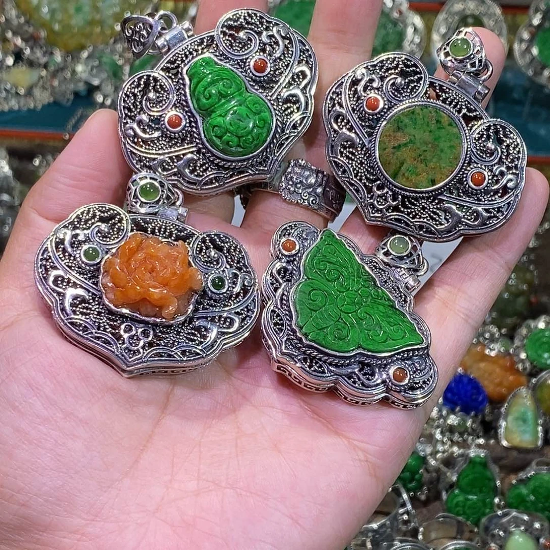 散珠翡翠嘎乌盒亏出炸炸