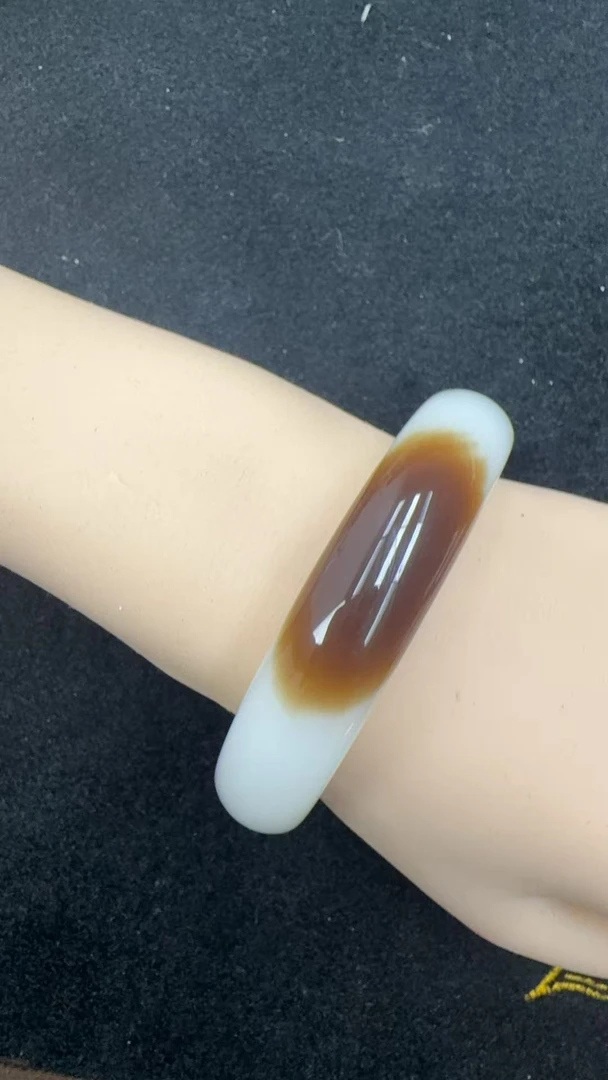 708新疆金山糖一口糖宽版手镯-天然发货多样性