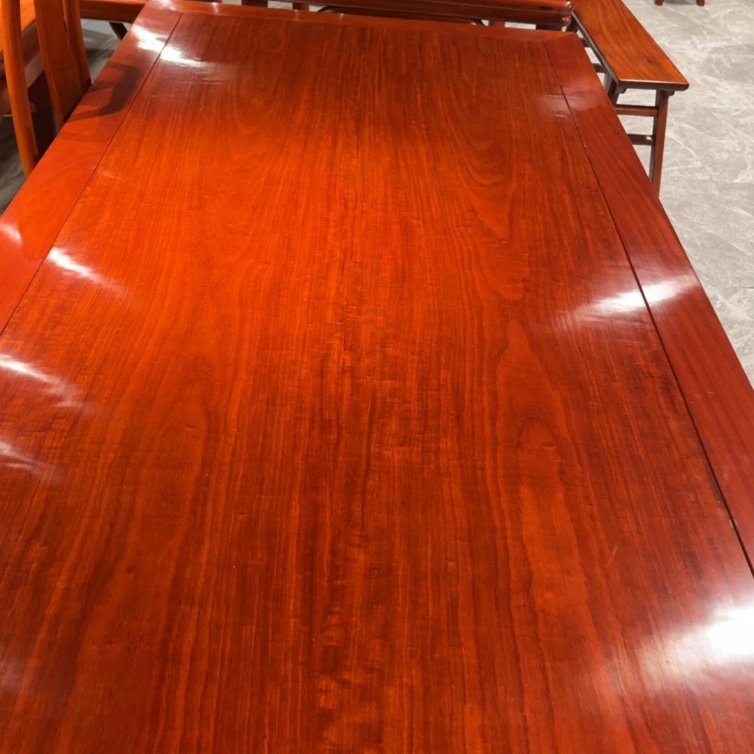临***人紫檀木类成套家具缅甸花梨木6件套