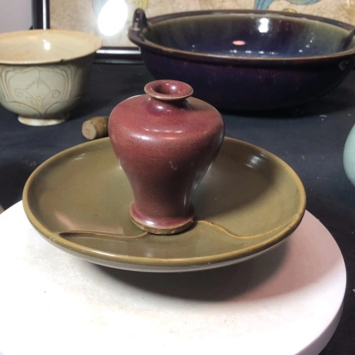 钧窑的二洗罐子美丽漂亮不*松钧窑瓶子漂亮美丽