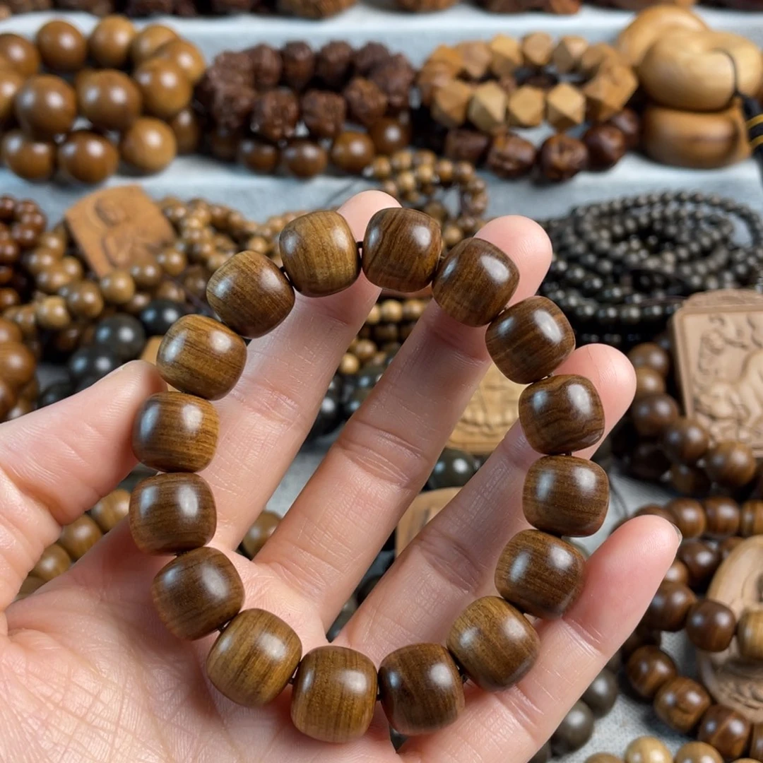 木老山檀香13/14黑肉手串