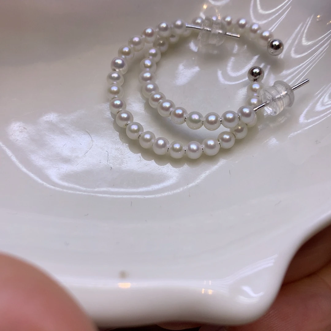 未镶嵌耳饰淡水珍珠