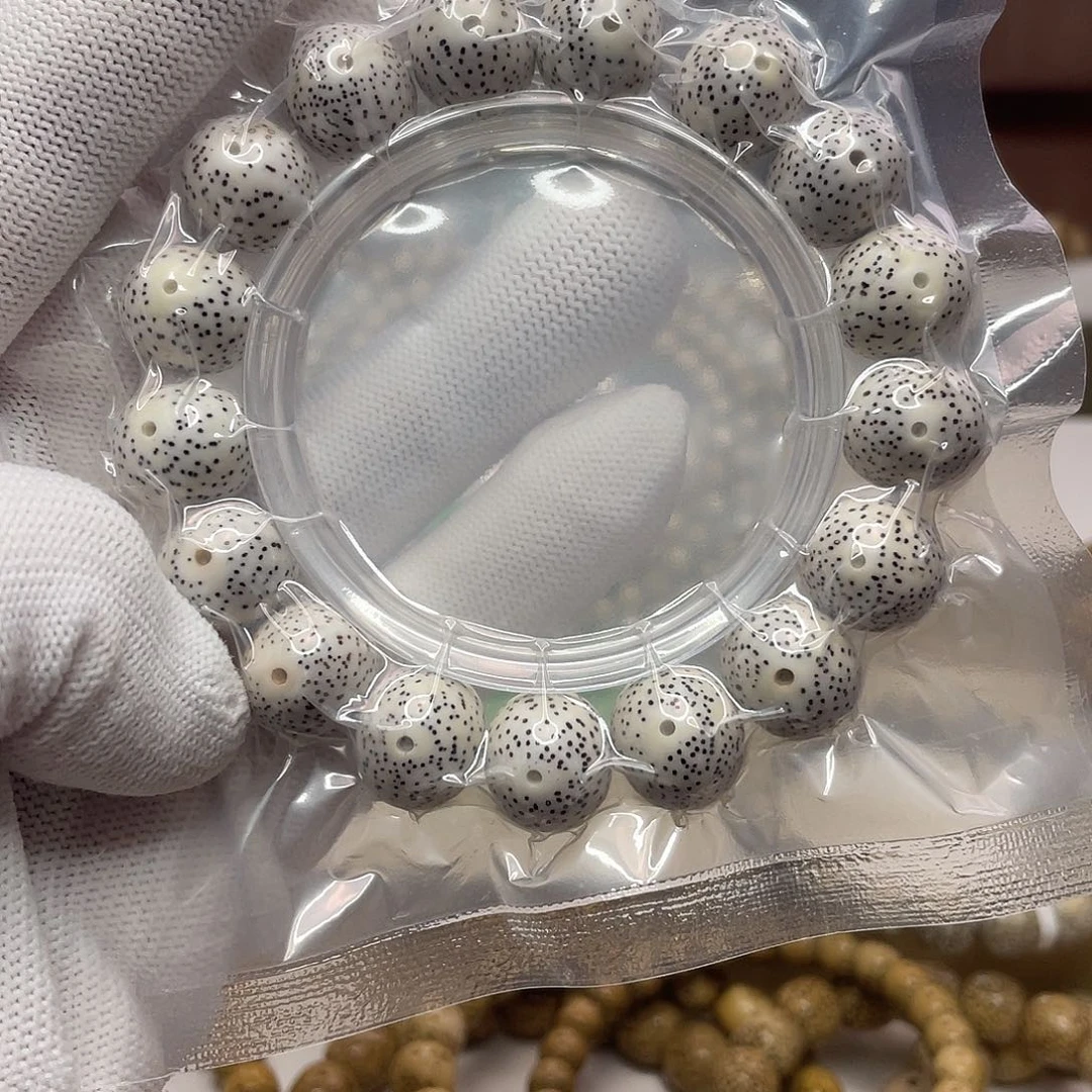 吊坠星月菩提15苹果圆脱脂顺白单圈