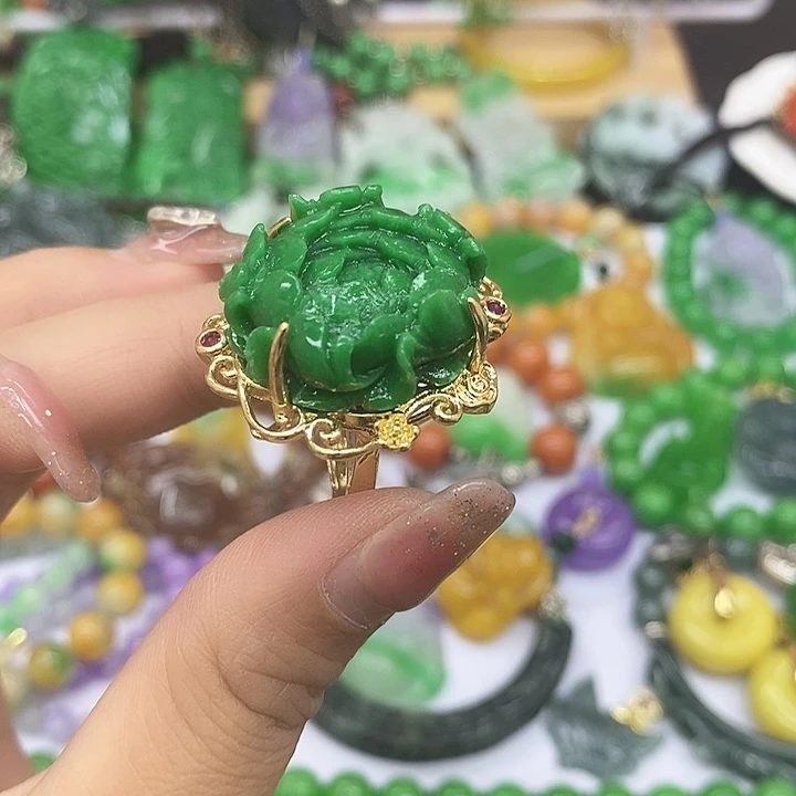 翡翠戒指未镶嵌戒指10