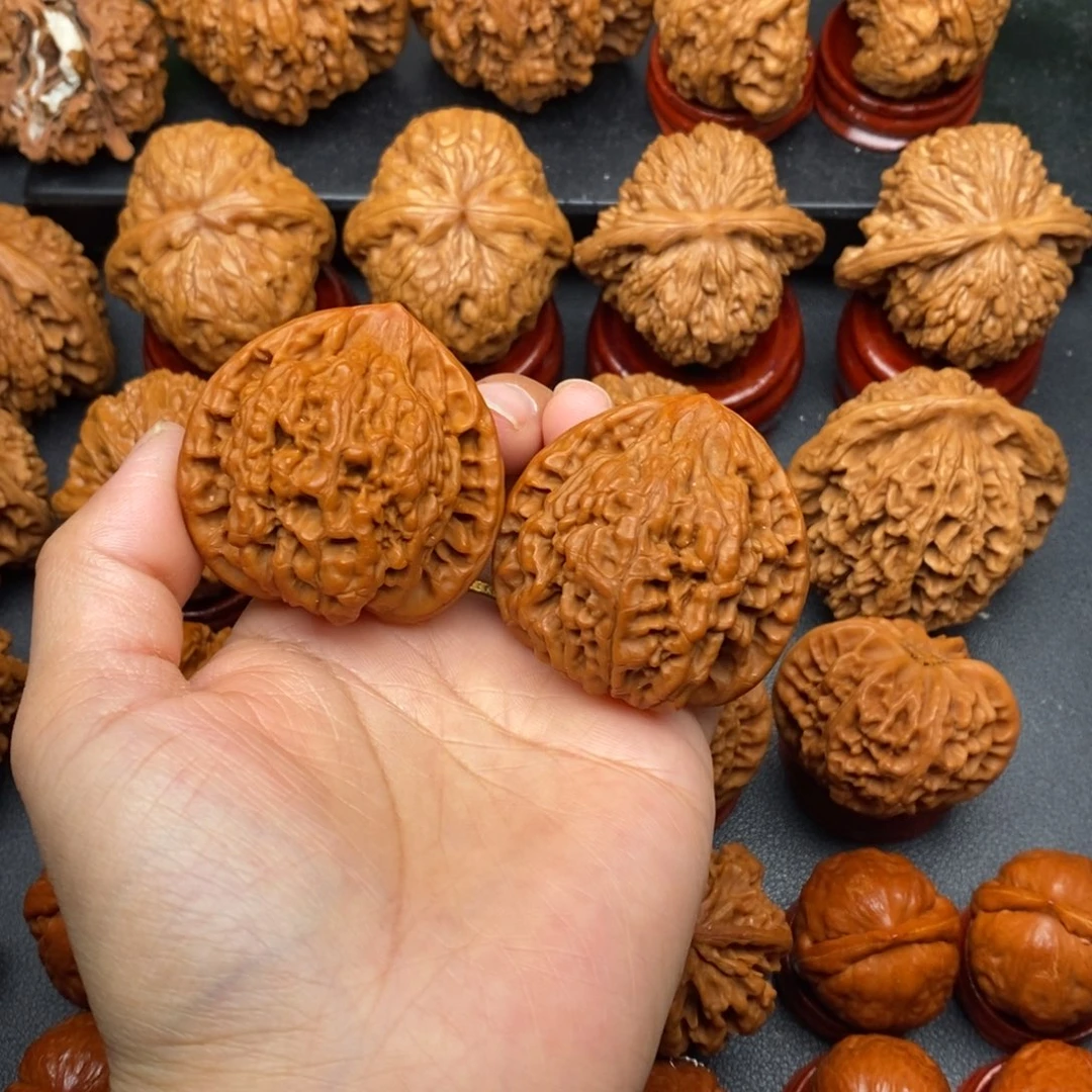 文玩核桃把件45官帽