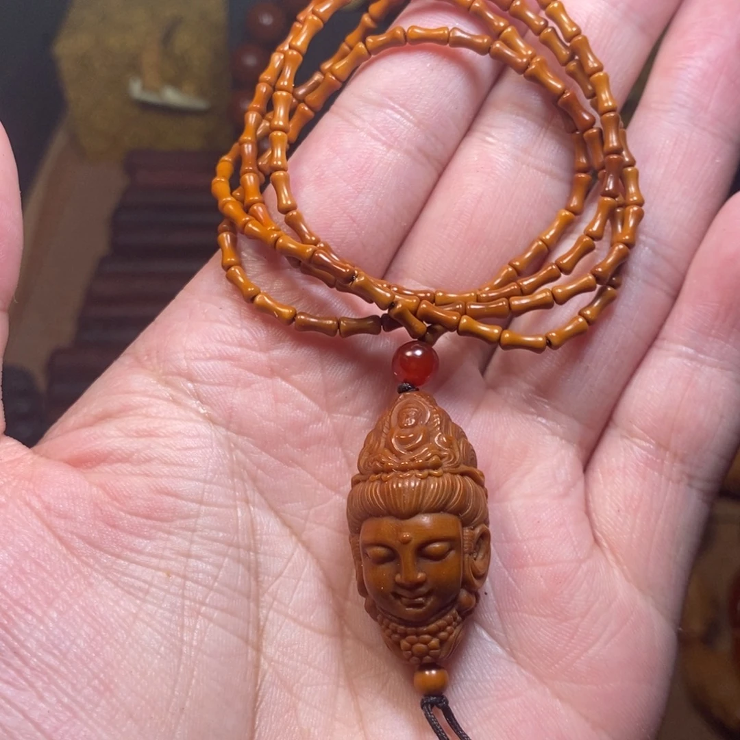 橄榄核手串/手链竹节观音脖挂1条