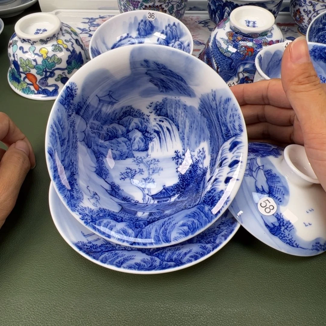 景德镇纯手工纯手绘茶具木木58