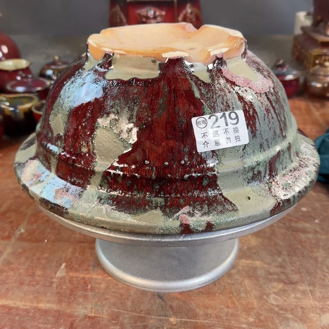 紫泥花盆田*219  瑕疵品