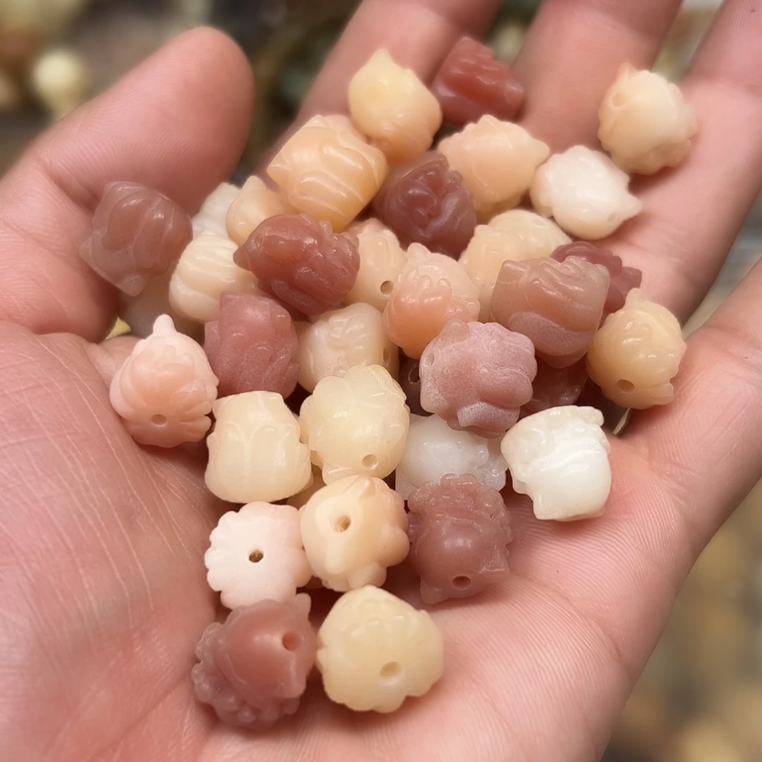 手串菩提根/象牙果50颗粉色凤九