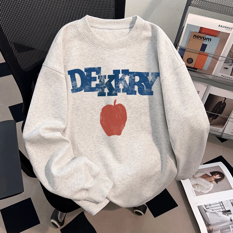 jtrt美式高街复古印花2025秋冬季潮牌重磅纯棉长袖内搭打底衫上衣