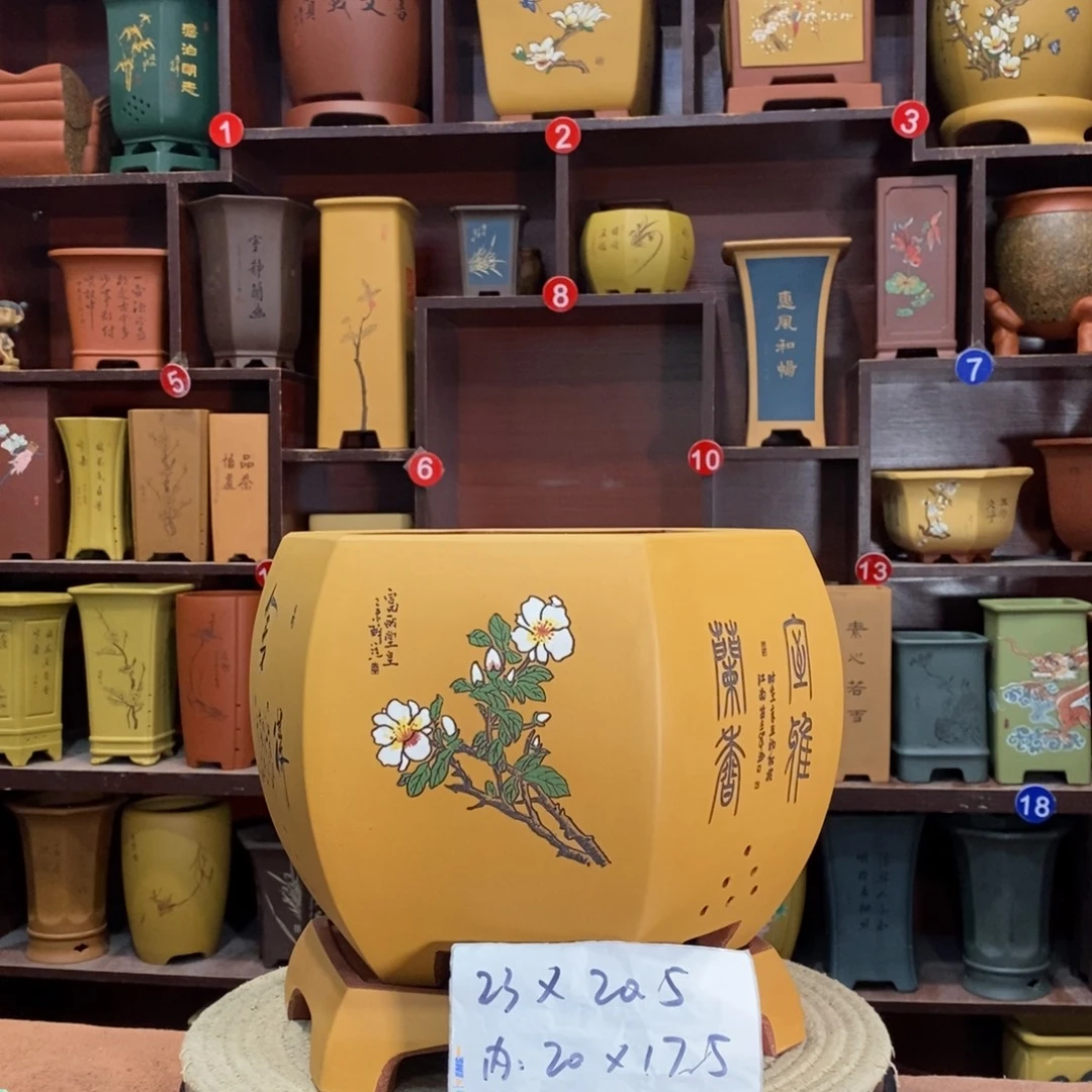 紫砂艺术紫砂花盆