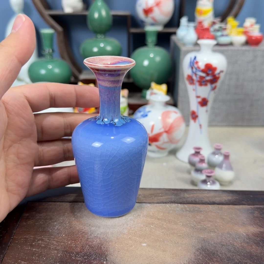 陶瓷手工小花器摆件