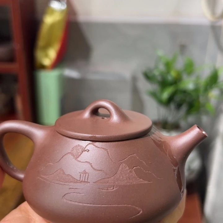 茶壶紫砂上岸石瓢150cc