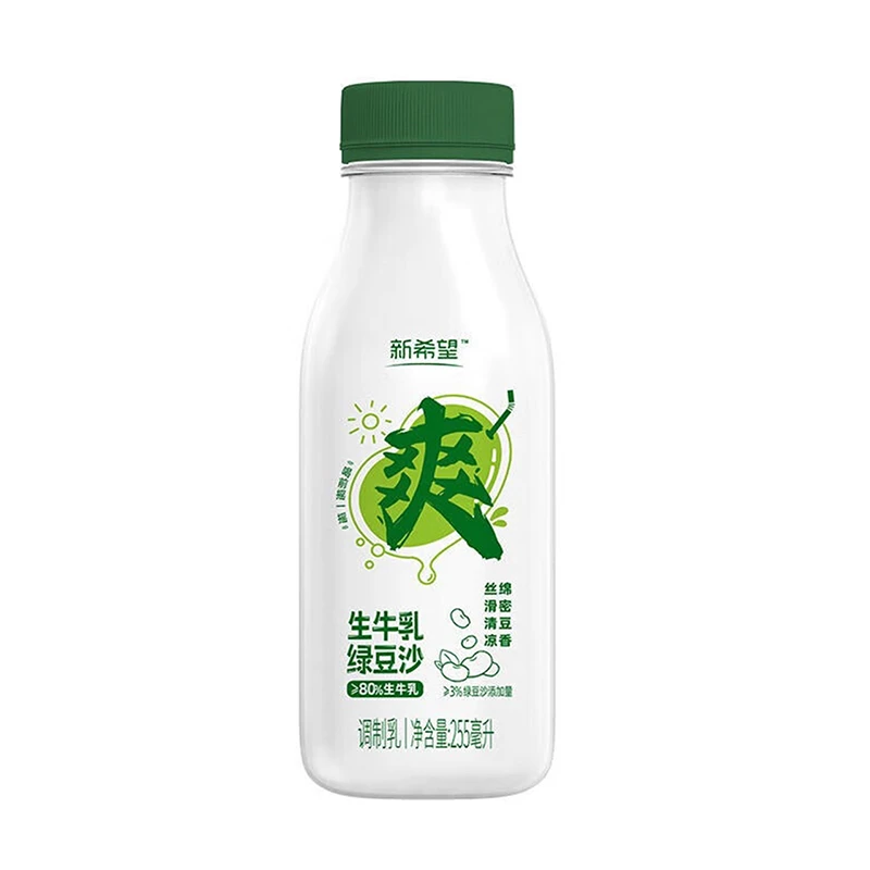 新希望塑瓶生牛乳绿豆沙450ml